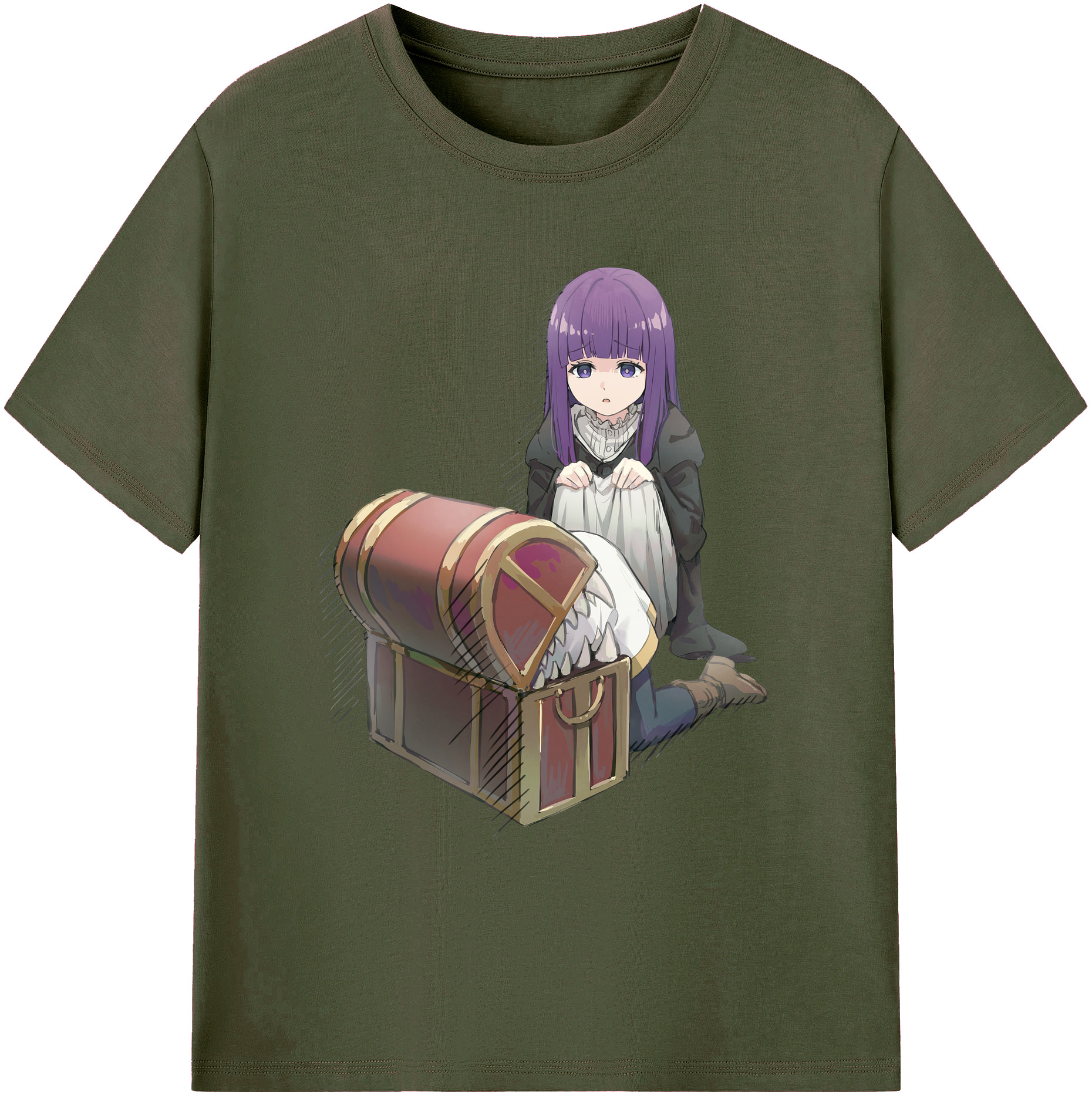 （画像用） 葬送のフリーレン Frieren 綿100％ メンズ半袖Tシャツ｜肌触りやわらか＆通気性